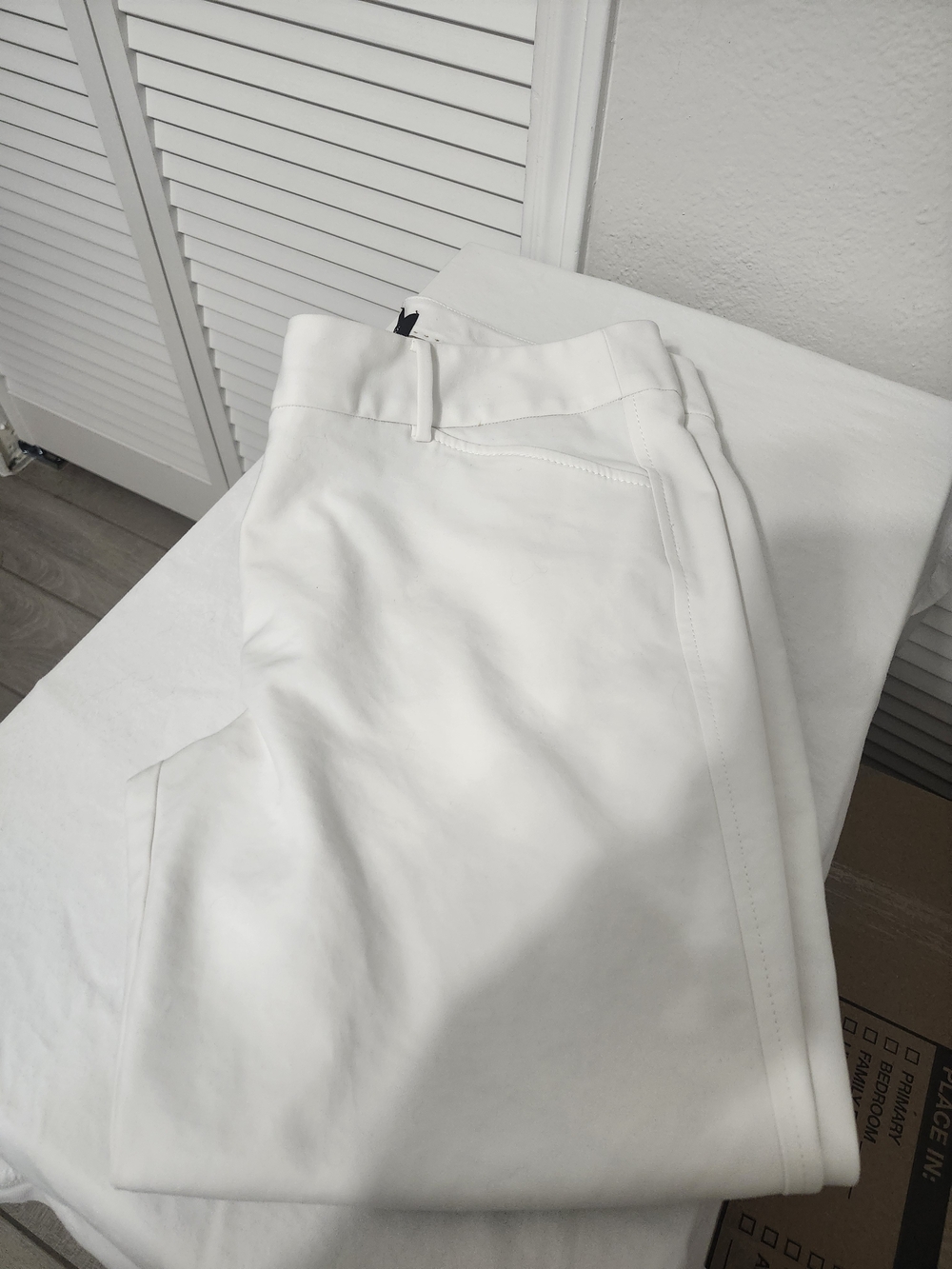 Talbots White Petites Dress Pants